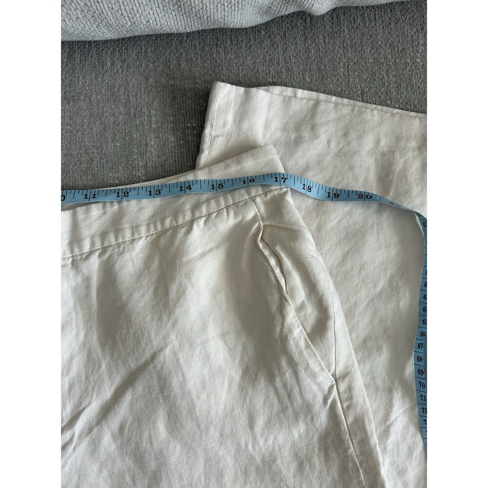 Lauren Ralph Lauren Cream Silk Linen Dress Pants Preppy Old Money Minimalist 12 - Picture 6 of 10